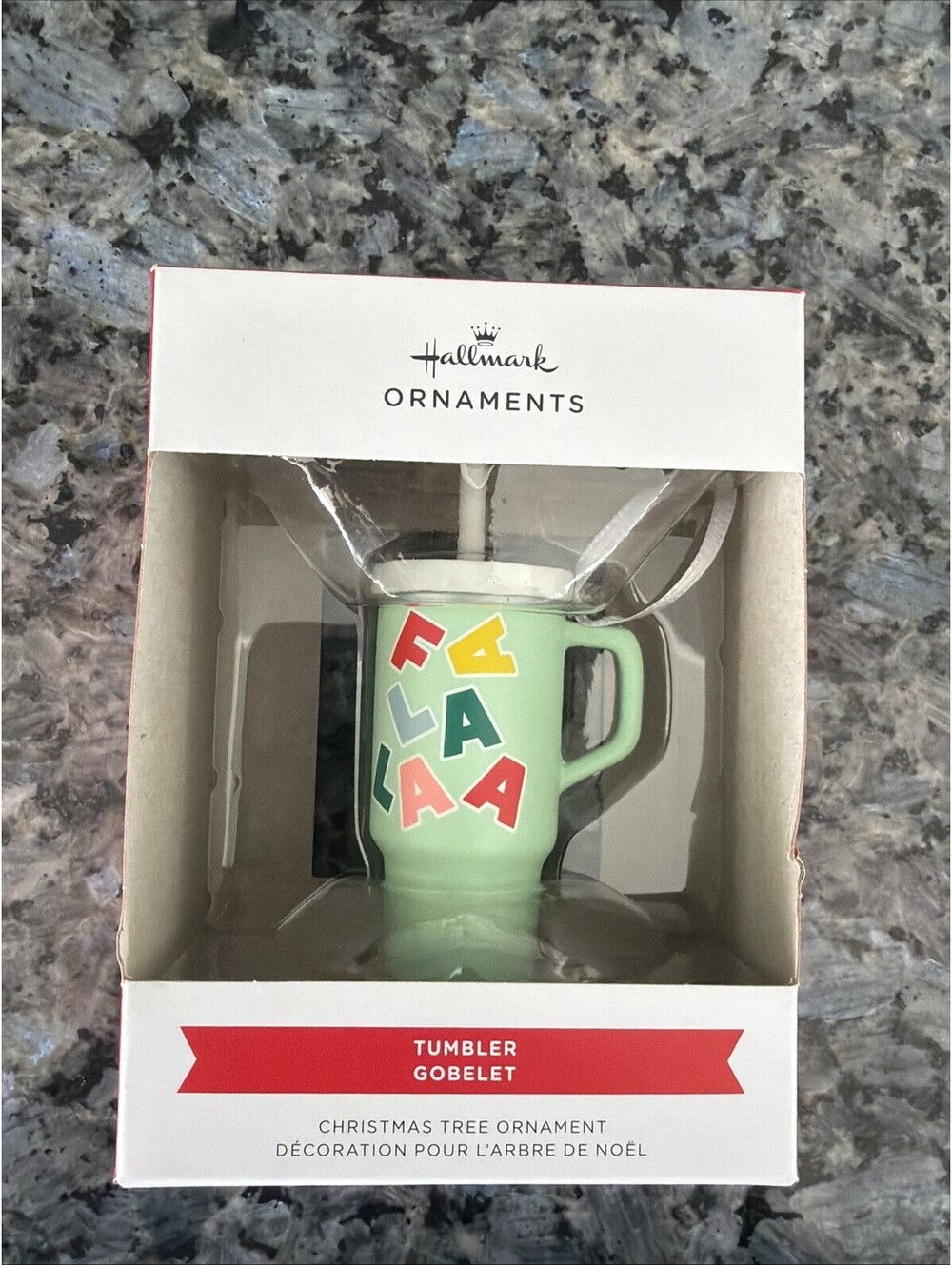 Hallmark Holiday Ornament TUMBLER FA LA LAA